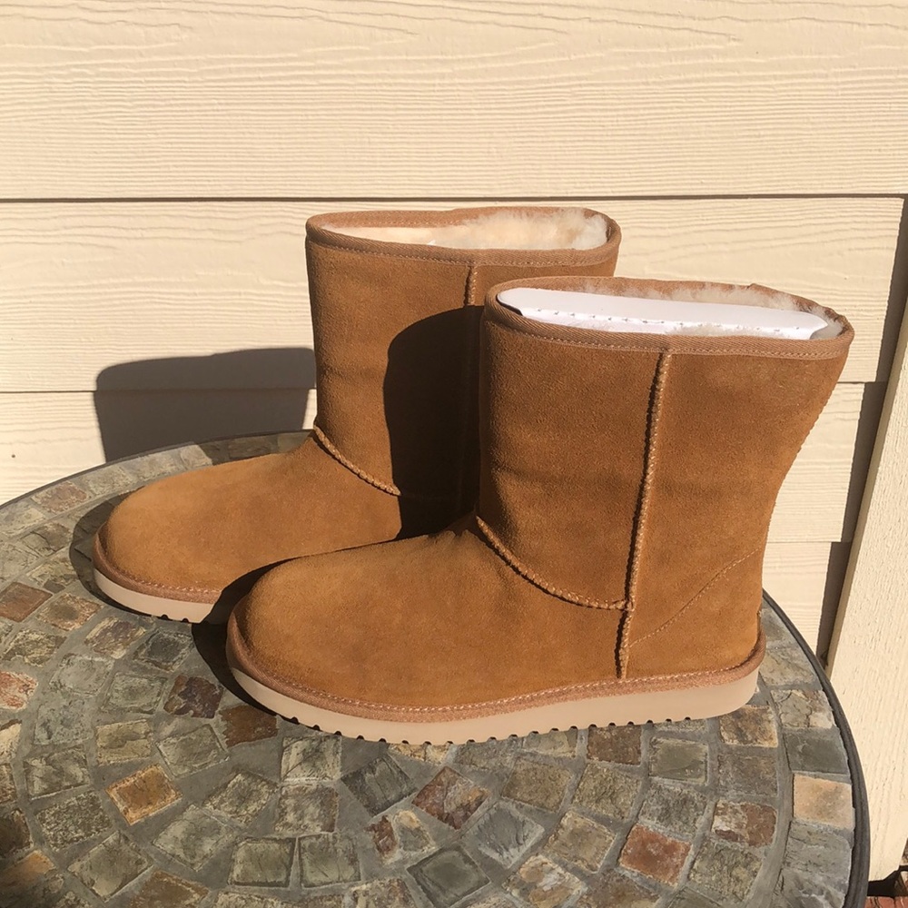 UGG K00LABURRA suede boots chestnut Sz 11 NWT